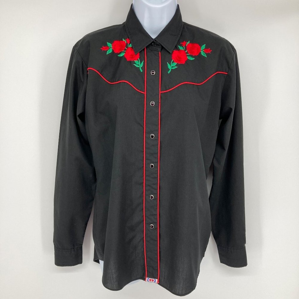 ELY COUNTRY CHARMERS - M - "American Rose" Western Shirt